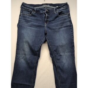 Silver Jeans Elyse Men's Size 36 x 31 Skinny Stretch Denim Dark Wash Mid Rise